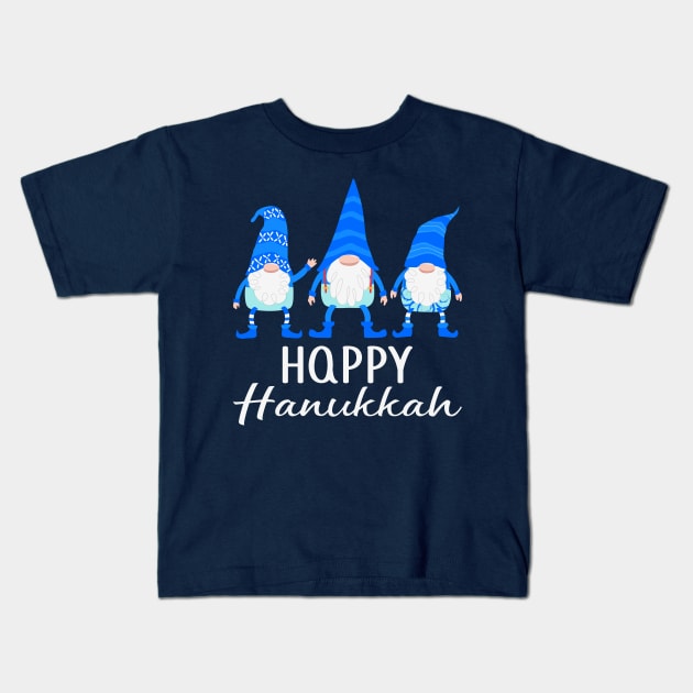 Happy Hannkah  Gnomes 💖 Kids T-Shirt by Anonic